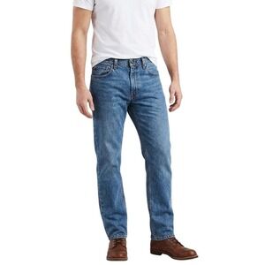 Vintage Levi's 505 Regular Fit Straight Leg Jeans Blue Wash Mens W34 L34 Casual